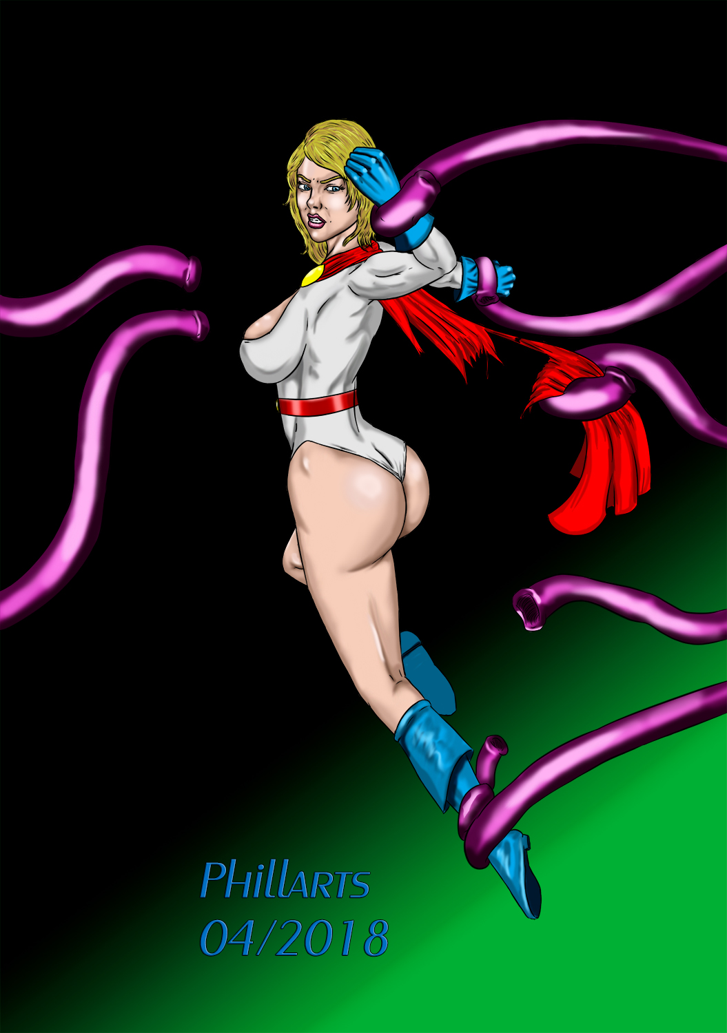 Powergirl vs Tentacles page 1 full