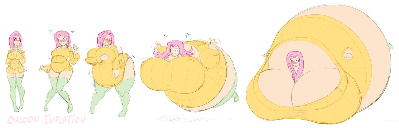 Human Fluttershy Progression page 1 full