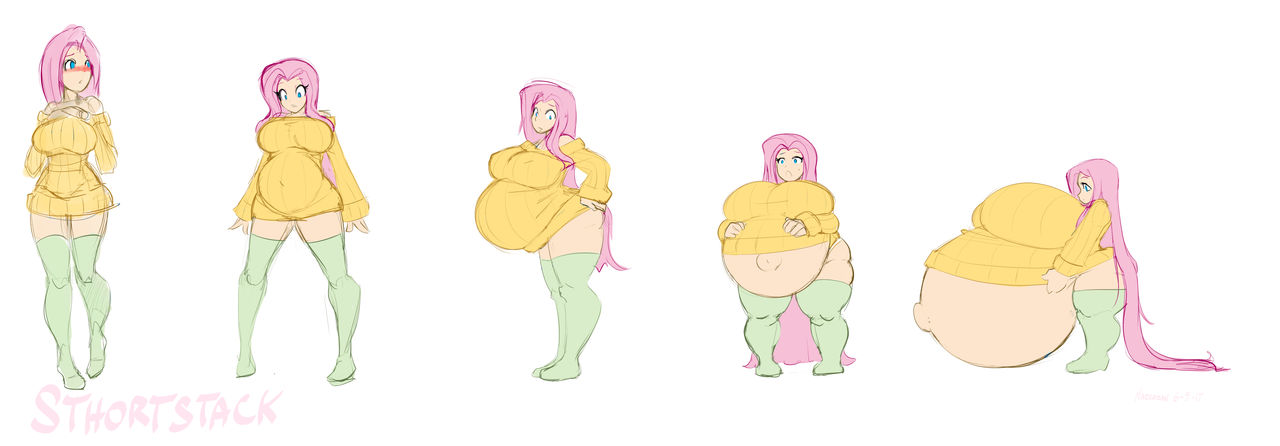 Human Fluttershy Progression page 2 full