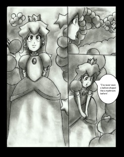 Peach in balloon land