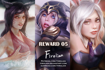 [Firolian] Reward 05 - Ahri, Ashe, Riven cover