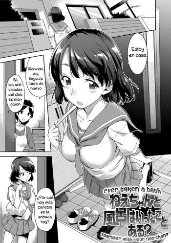 [sugarBt] Nee-chan to Furo wa Itta Koto Aru? | Ever taken a bath together with your Nee-chan? (Ai ga Nakutemo Ecchi wa Dekiru!) [Spanish] [Hentai-la] [Decensored] [Digital] cover