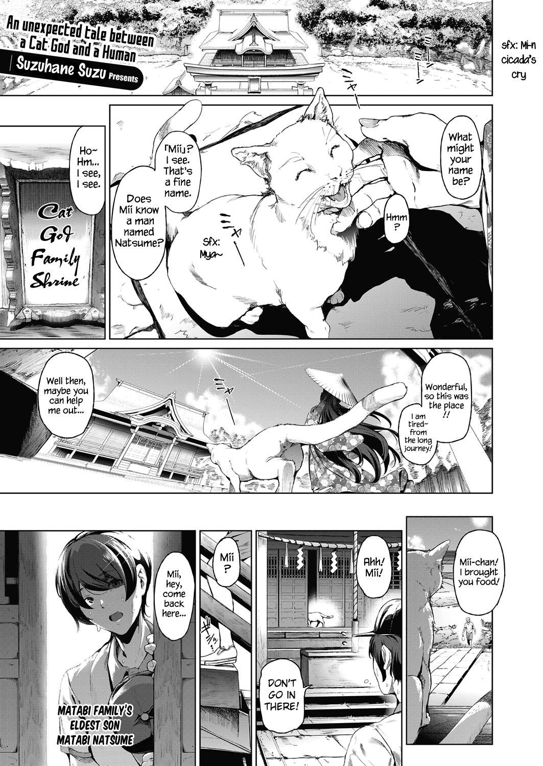 Boy Meets Nyaa God | Boy Meets Cat Goddess Ch. 1-4 page 1 full