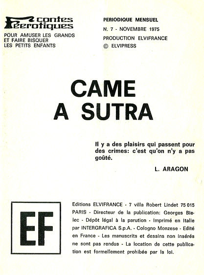 Elvifrance - Contes feerotiques - 007 - Came à Sutra page 2 full