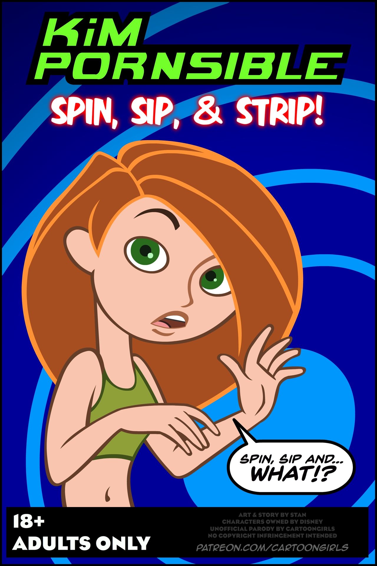 Kim Possible Spin, Sip & Strip! page 1 full
