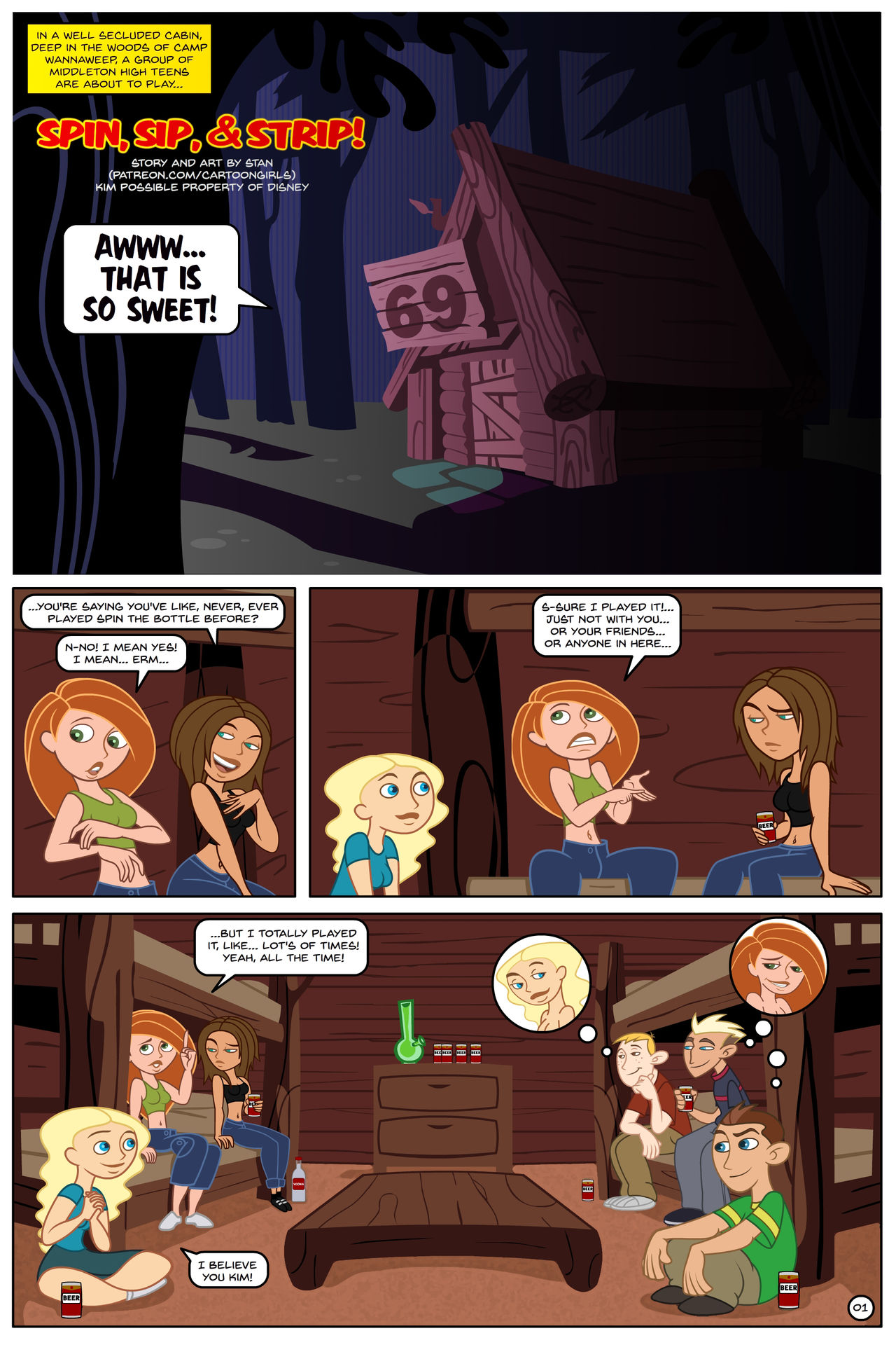 Kim Possible Spin, Sip & Strip! page 2 full