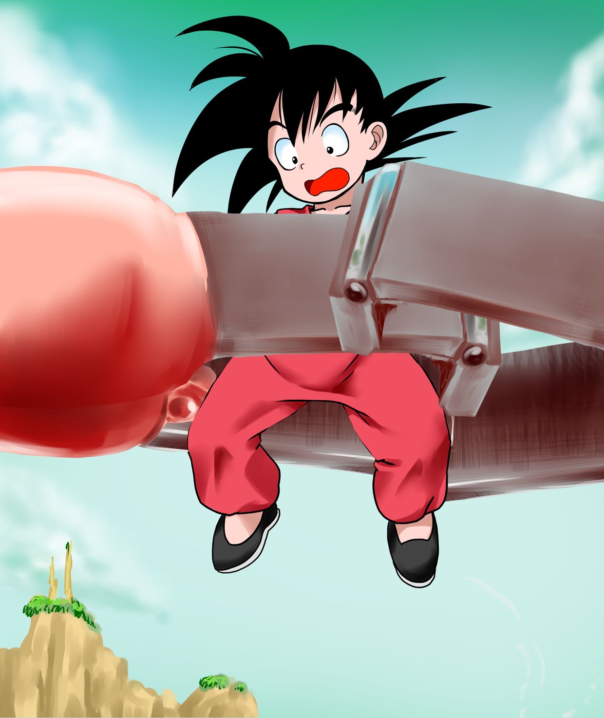 Son Goku VS Pilaf page 1 full