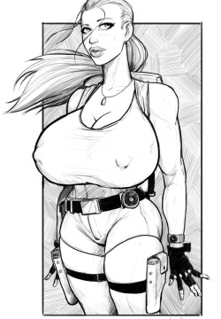 Lara Croft Full Mouth