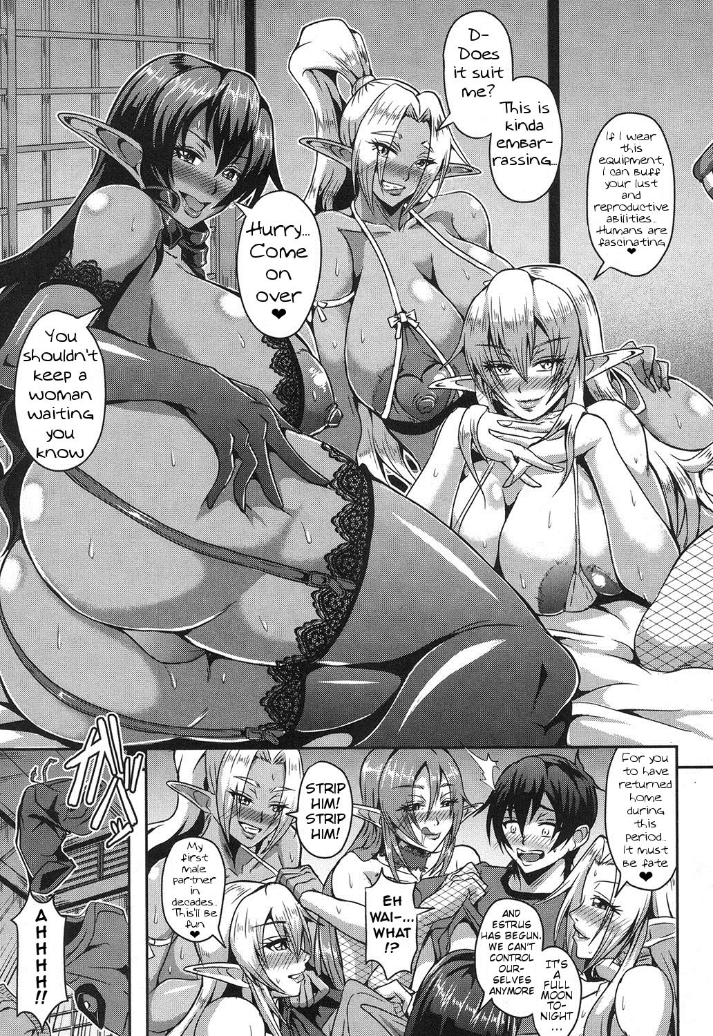 Elf Harem no Mori to Kozukuri Keiyaku | Baby-making contract with a harem of forest elves page 11 full