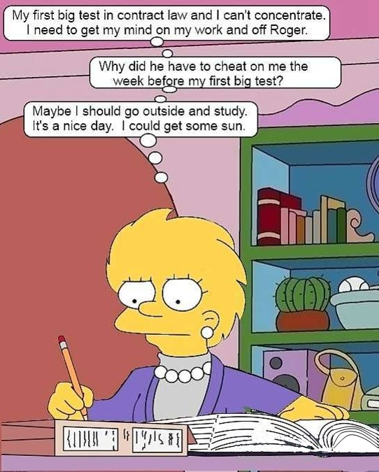 Study Time for Lisa Simpson page 2 full