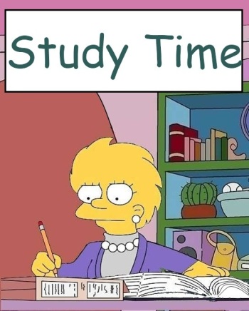 Study Time for Lisa Simpson cover