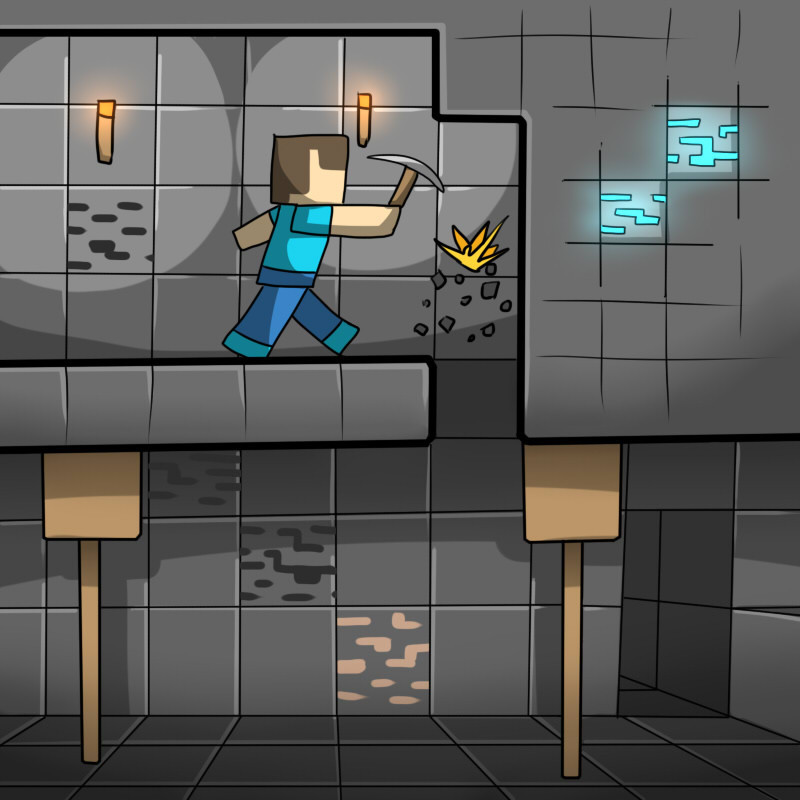 Minecraft <Koukou Daibouken> Ch.1-3 page 2 full