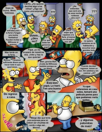 Comic xxx de "Los Simpsons" - Fantasías después de la feria (Español) cover