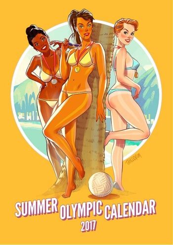 [AndrewTarusov] 2017 Summer Olympic Pinup Calendar cover