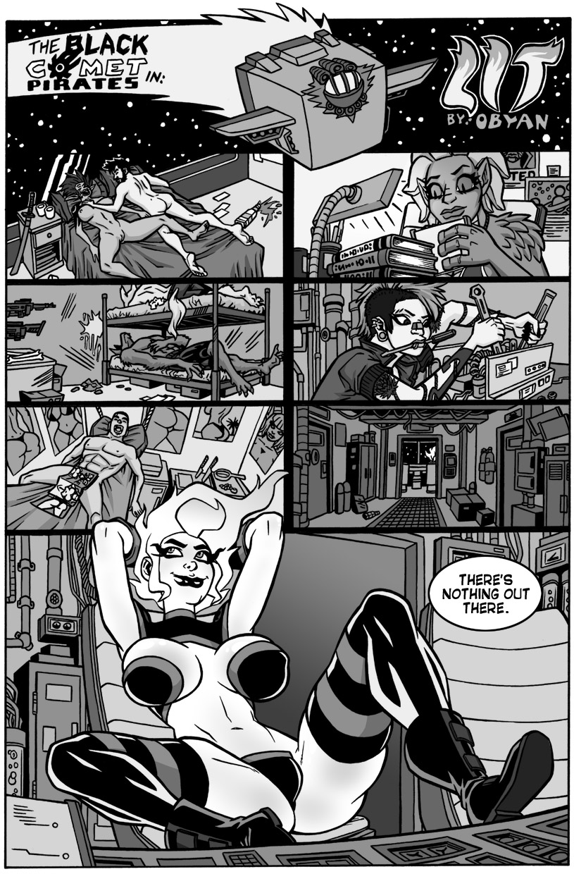 Black Comet Pirates: Lit page 2 full