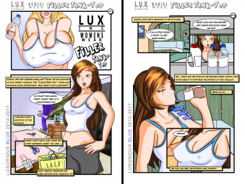 [LUXURIOUS-BLUE] Lux Inc Filler Tank Top + Snuggles cover