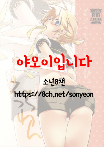 (Shota Scratch 21) [Hekichaen (Hekicha)] Ecchi One | 야한거 원 (VOCALOID) [Korean] cover