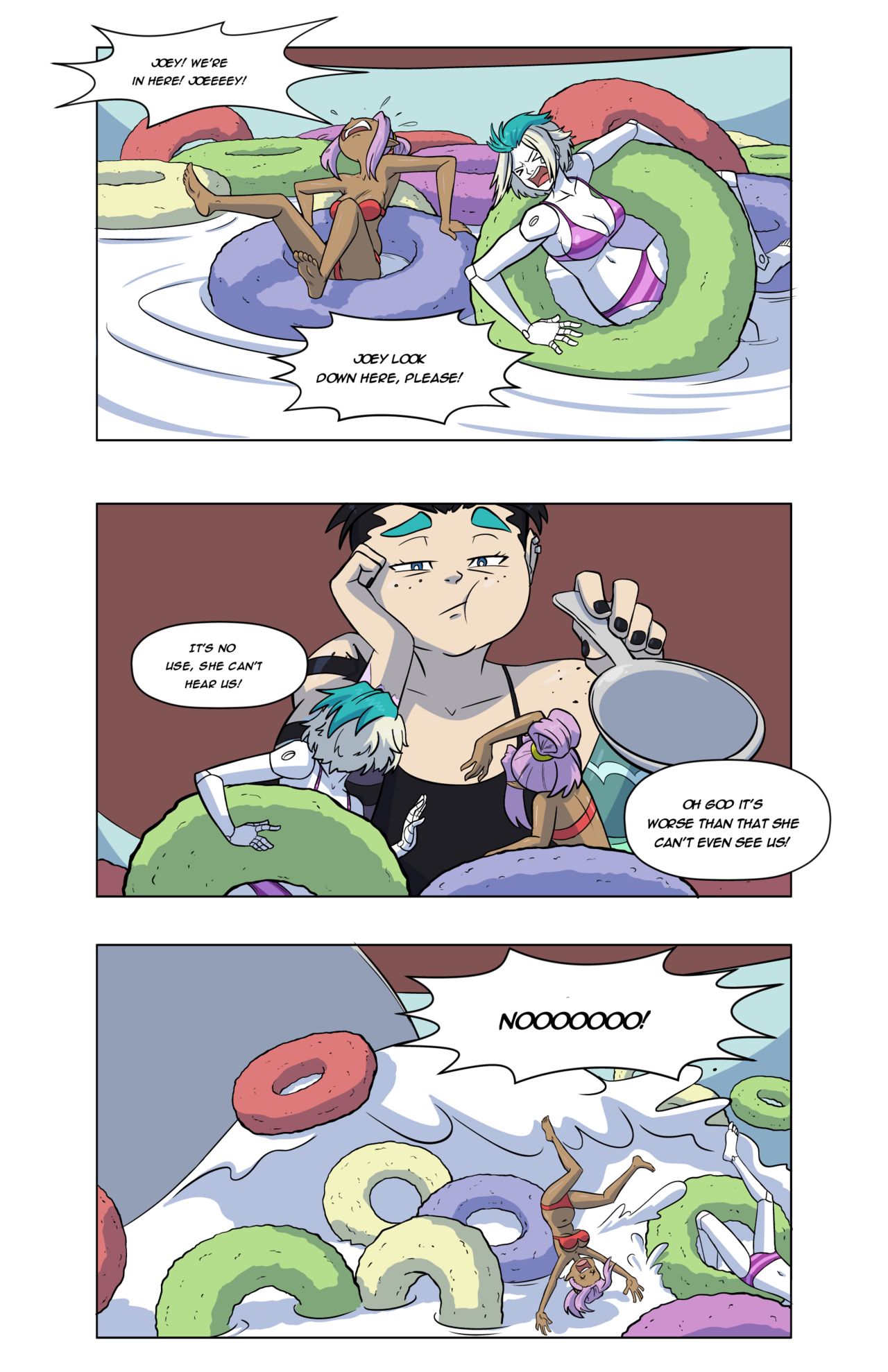 Lab Accident + Sasha and Aliya Gets Ate + An unfinished comic page 3 full