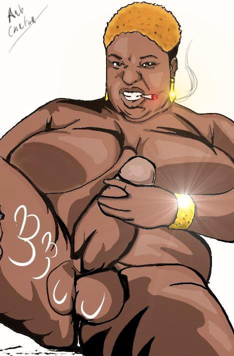 BBW shemale art pencil page 12 full