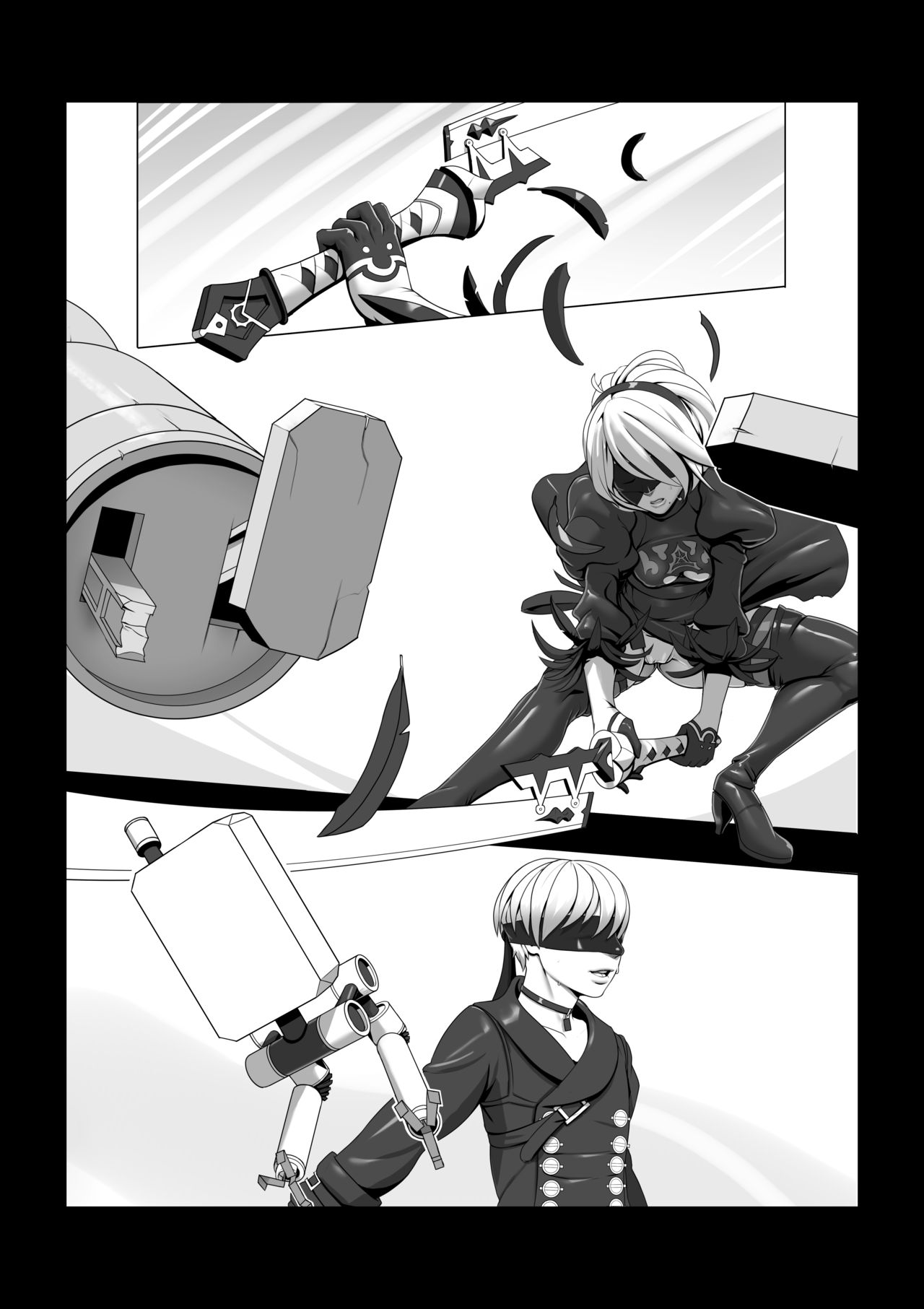 Unfinished Nier: Automata comic page 1 full