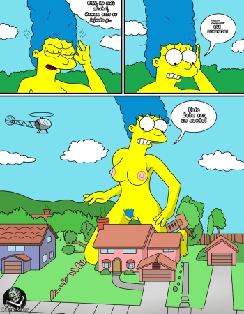 Large Marge (The Simpsons) [Spanish] [Hiken-Rekor] [Colorized] [Incomplete] cover
