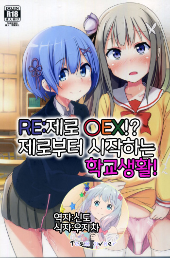 (C91) [Milk Pudding (Jamcy)] Re:Zero SEX!? Zero kara Hajimeru Gakuen Seikatsu | Re:제로 ○EX!? 제로부터 시작하는 학교생활! (Re:Zero kara Hajimeru Isekai Seikatsu) [Korean] [Team Owner] cover