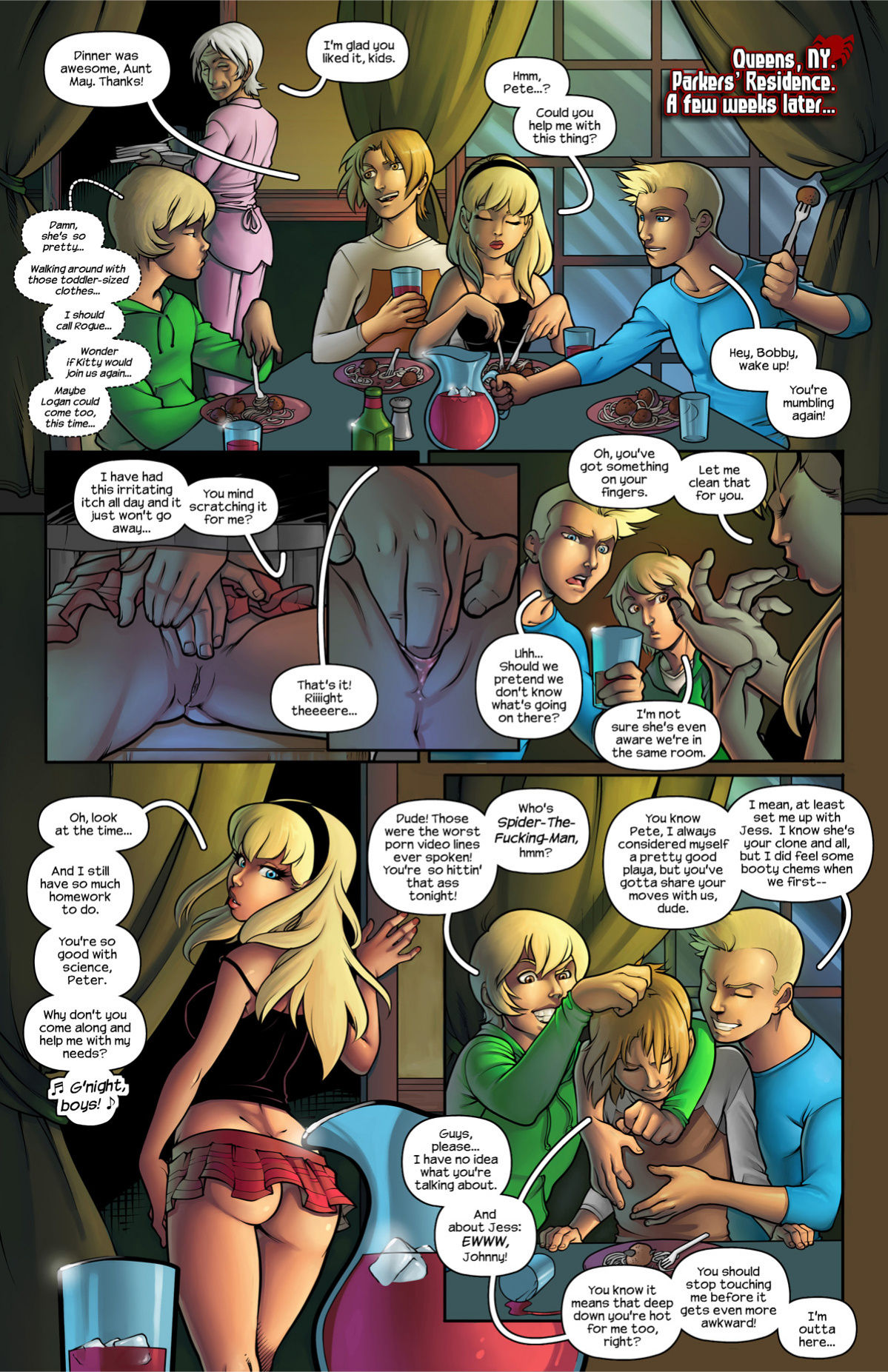 Ultimate Spider-Man XXX 11 - Spidercest - no such thing as too many clones page 3 full