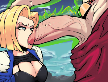 [Boxerman] Broly x Android 18 (Dragon Ball Z) cover