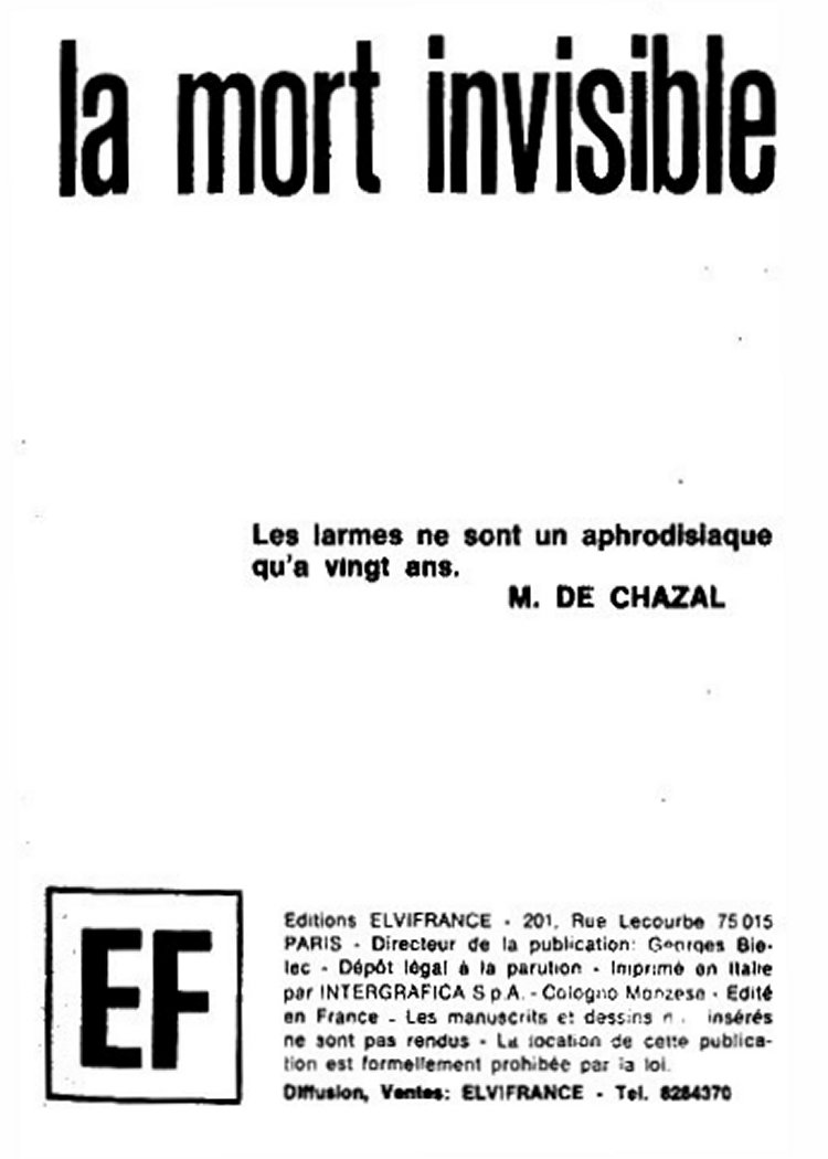 Elvifrance - Hors-serie bleu - T08 - La Mort Invisible page 3 full