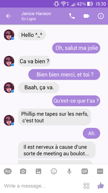 [Melkor Mancin] A Chat with Janice (French) (in progress) cover