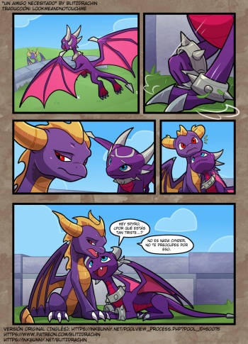 [Blitzdrachin] Un amigo necesitado (Spyro the Dragon)[Spanish] cover