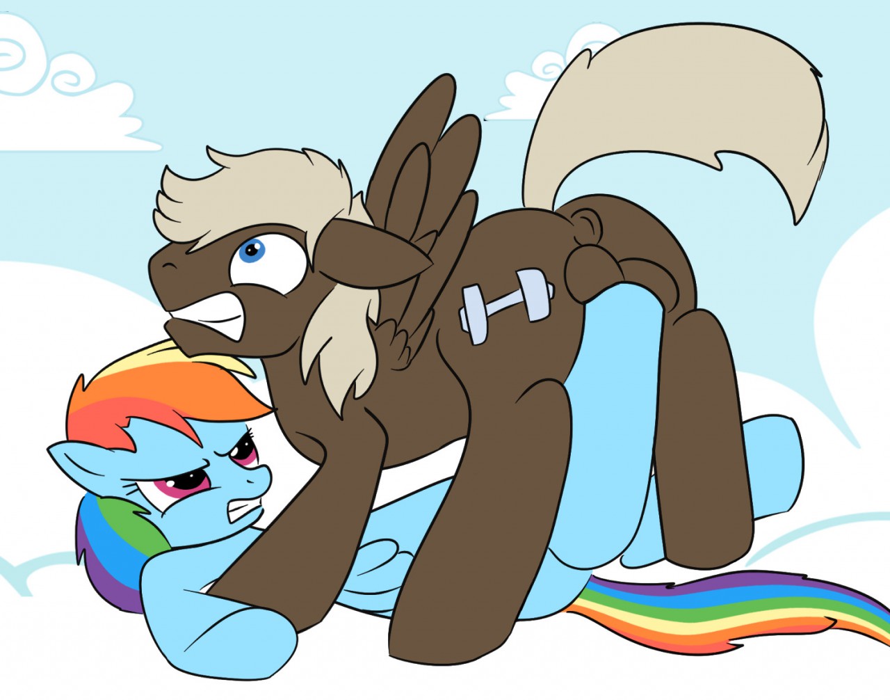 Cartoon Horses Nailing Eachother in the Nuts page 2 full