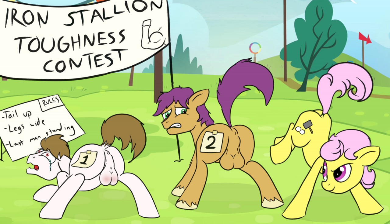 Cartoon Horses Nailing Eachother in the Nuts page 3 full