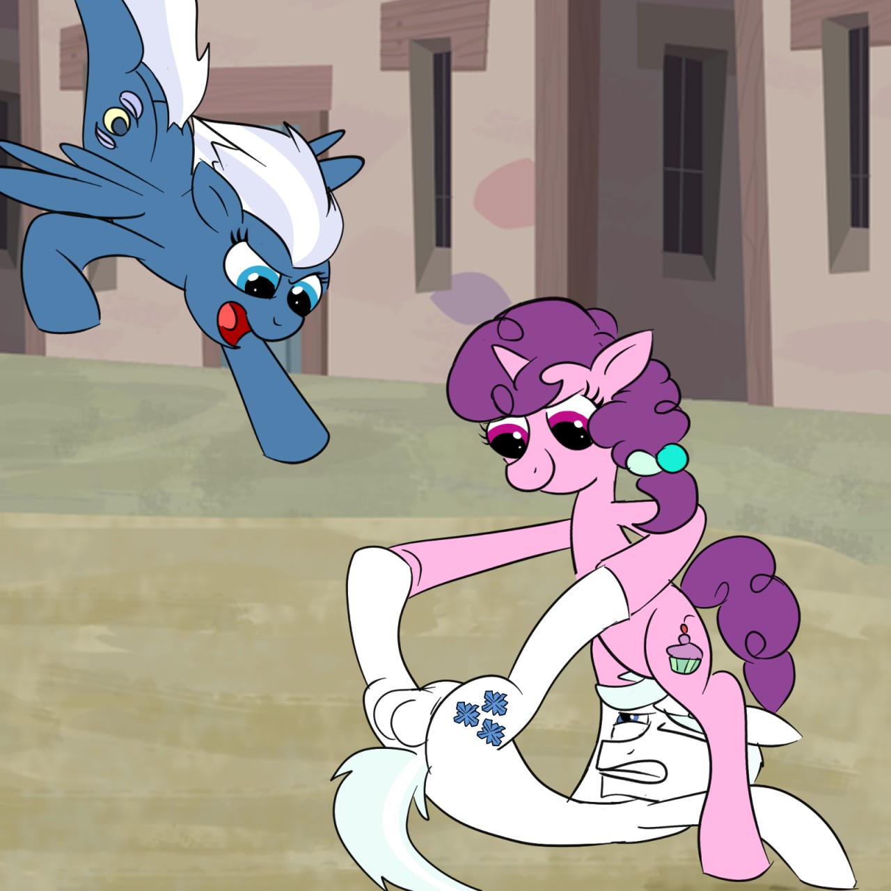 Cartoon Horses Nailing Eachother in the Nuts page 4 full