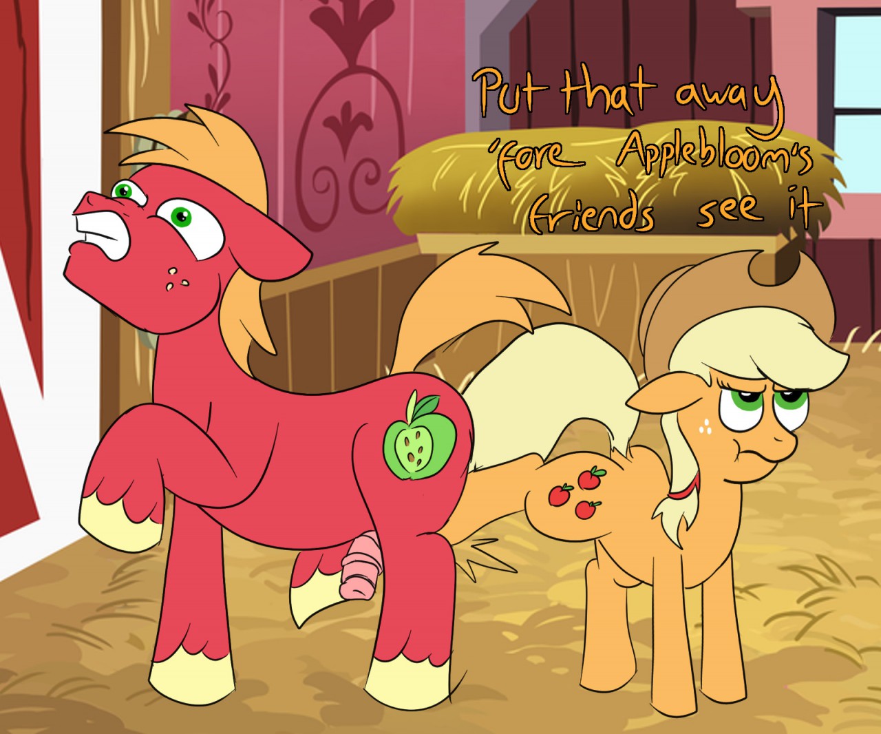 Cartoon Horses Nailing Eachother in the Nuts page 5 full