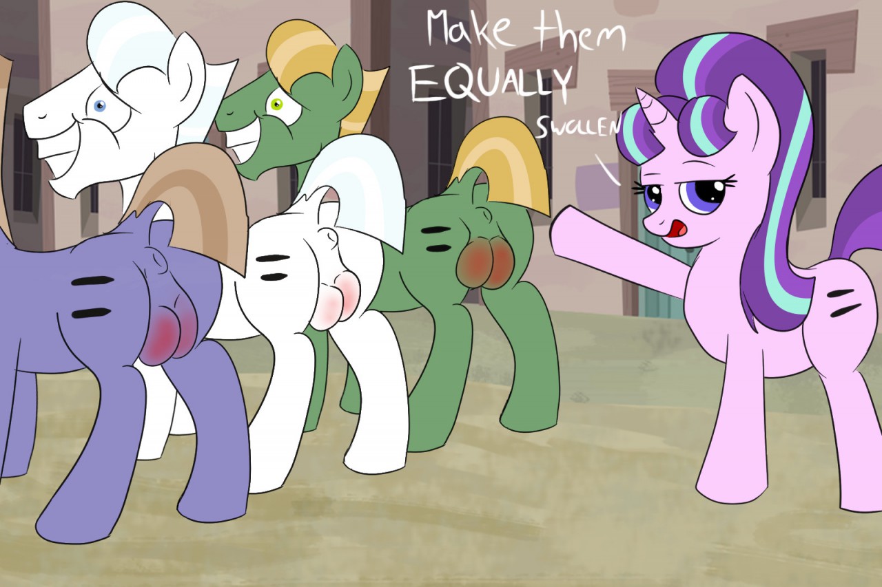 Cartoon Horses Nailing Eachother in the Nuts page 6 full