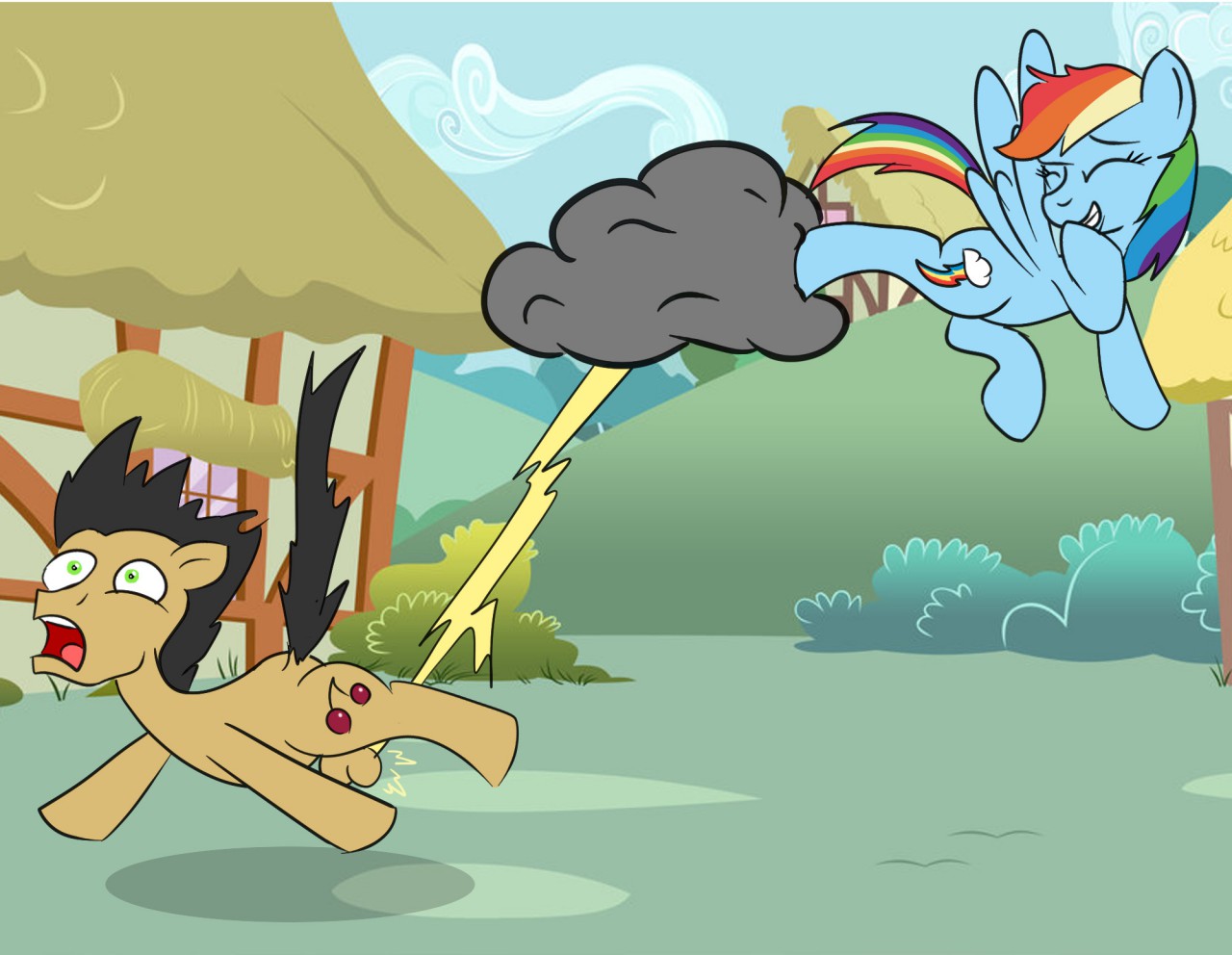 Cartoon Horses Nailing Eachother in the Nuts page 7 full