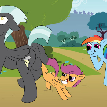 Cartoon Horses Nailing Eachother in the Nuts cover
