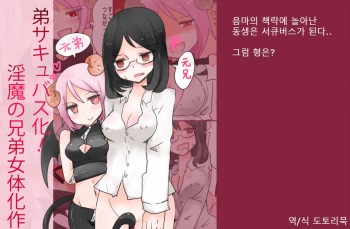 [Murasaki Nyanko Bar (Vae)] Otouto Succubus-ka! Inma no Kyoudai Nyotaika Sakusen 2 | 음마의 형제 여체화 작전 2 [Korean] cover