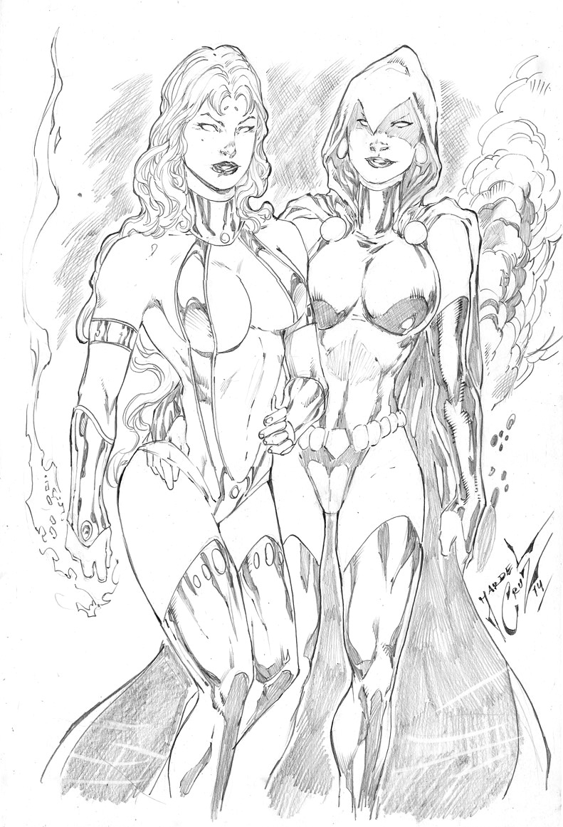 Super Hero Sketches 4 page 2 full