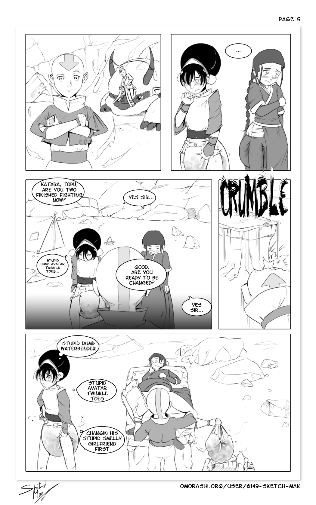 Avatar: Bendwetting Problems page 5 full