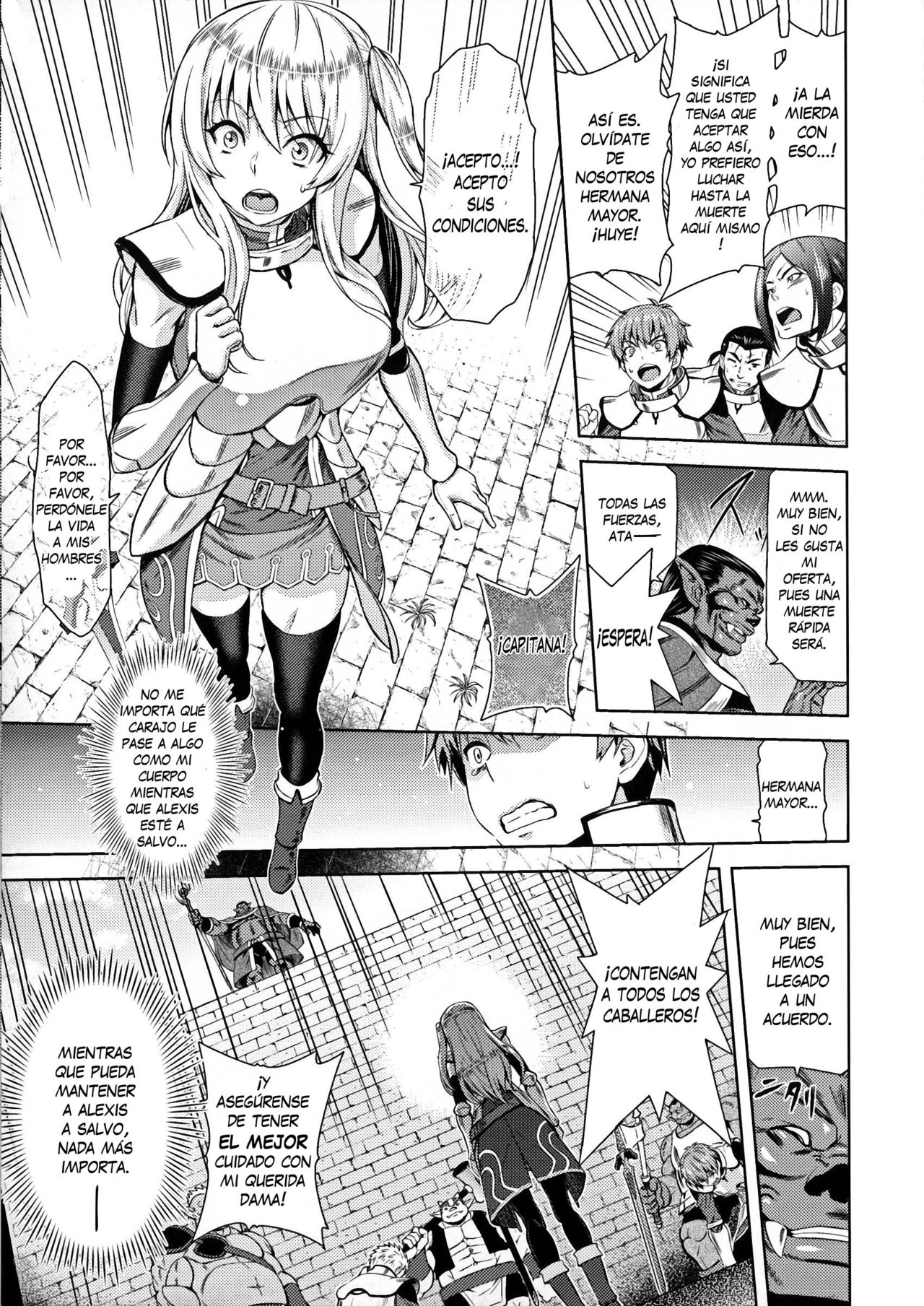 Erona -Orc no Inmon ni Okasareta Onna Kishi no Matsuro- | Erona -La Caída de una Hermosa Guerrera Maldecida con la Lasciva Marca de un Orco- Ch. 1-4 page 10 full