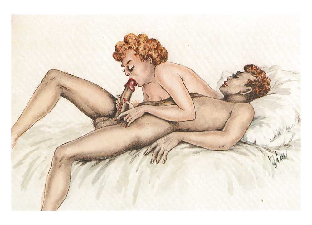 Erotic Vintage drawing page 11 full