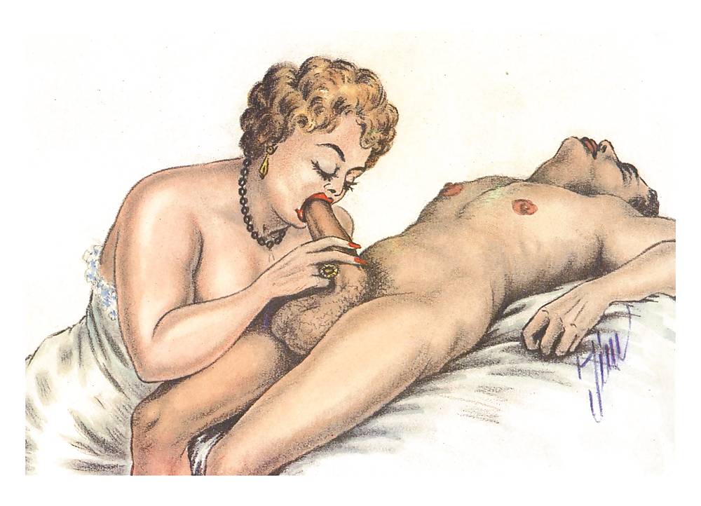 Erotic Vintage drawing page 12 full