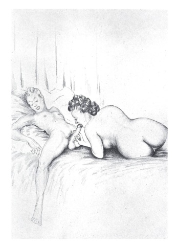 Erotic Vintage drawing cover