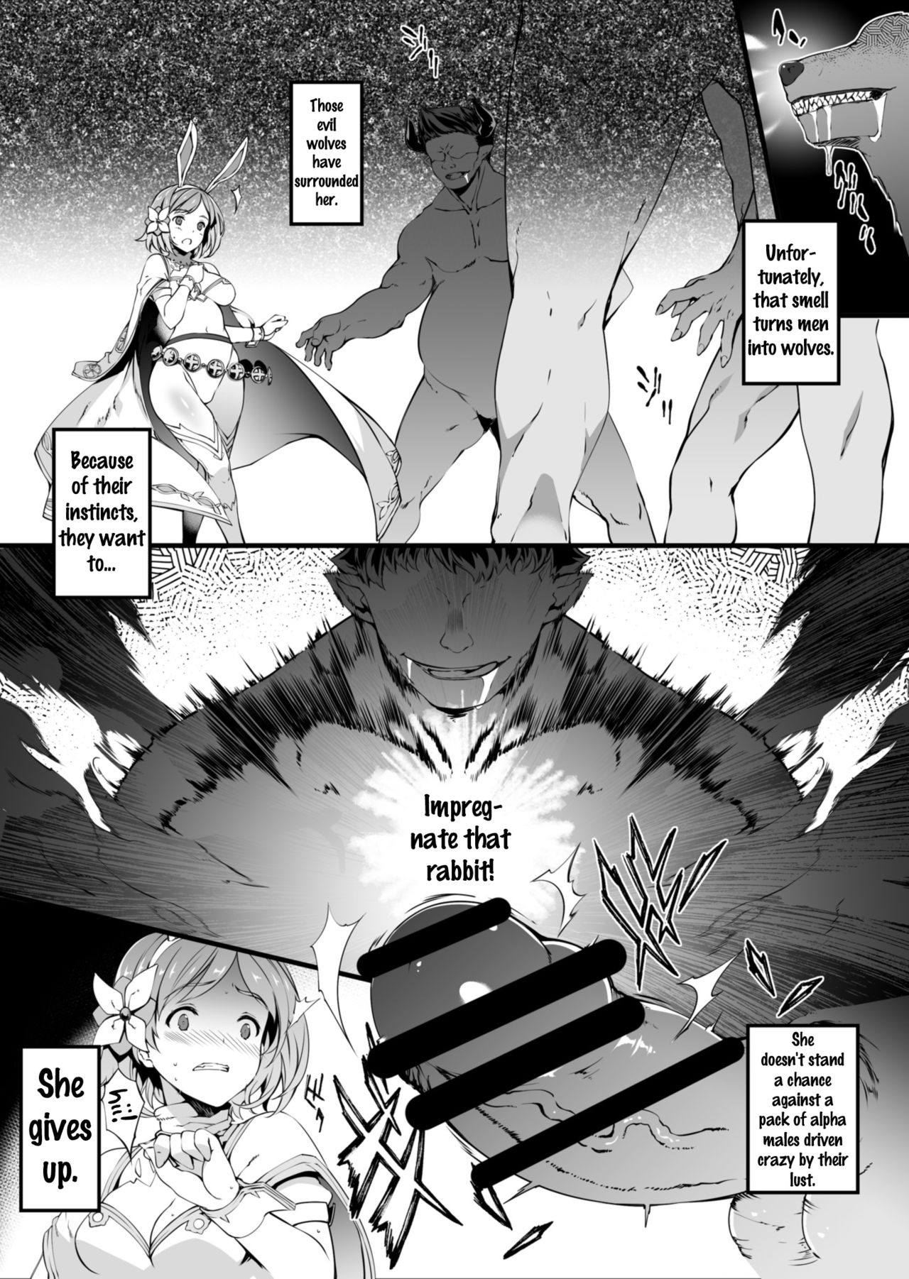 Usagi wa Ookami-tachi ni Taberarete Shimaimashita. page 3 full