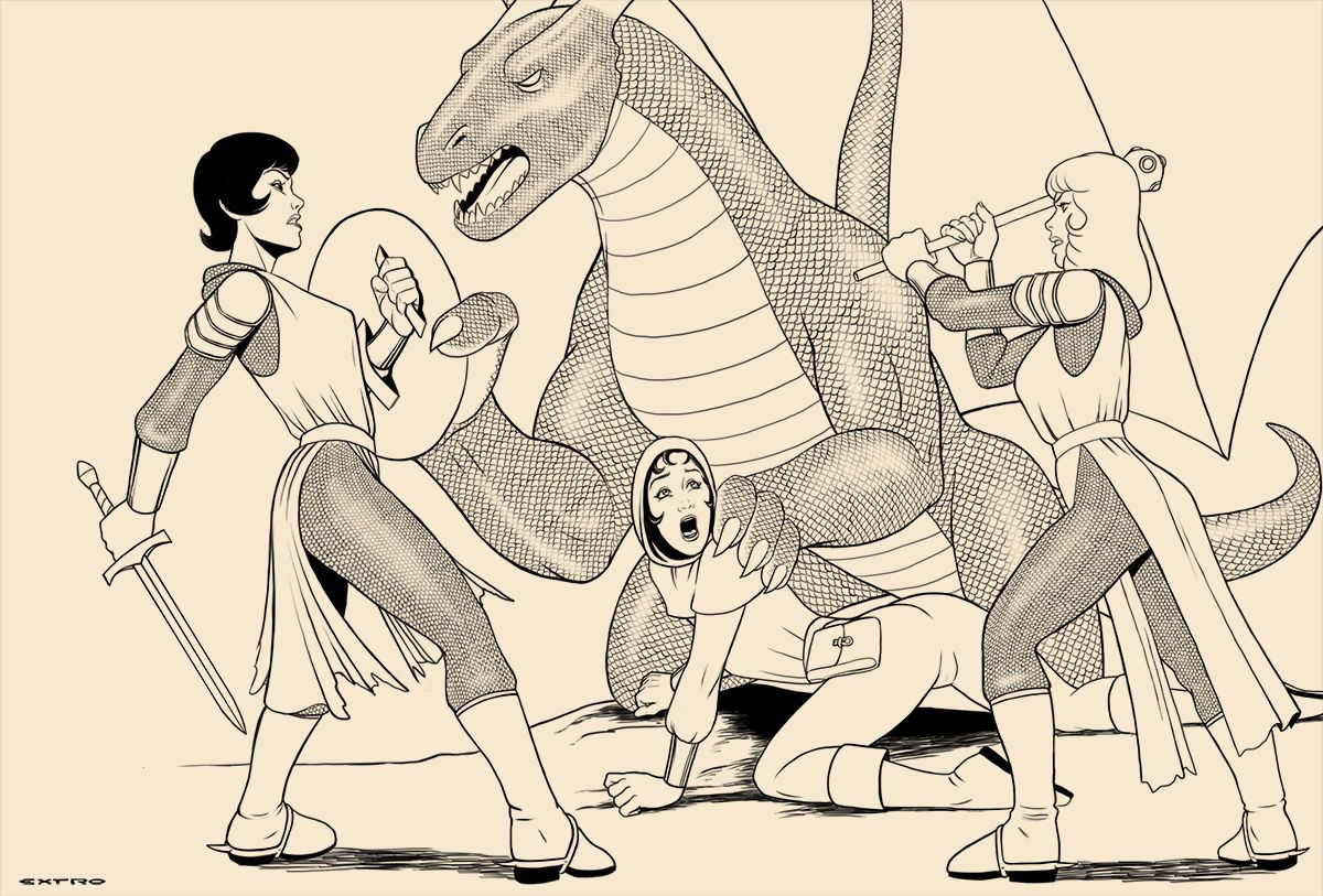 Dragon & Girls page 6 full
