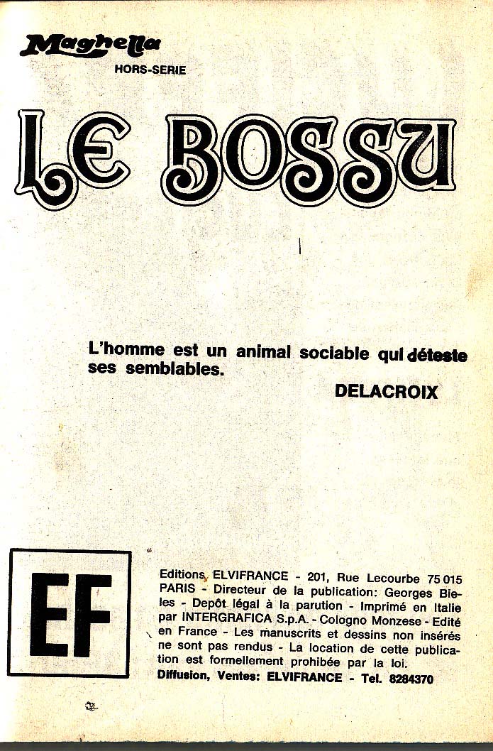 Elvifrance - Hors-serie bleu - A13 - Le bossu page 2 full