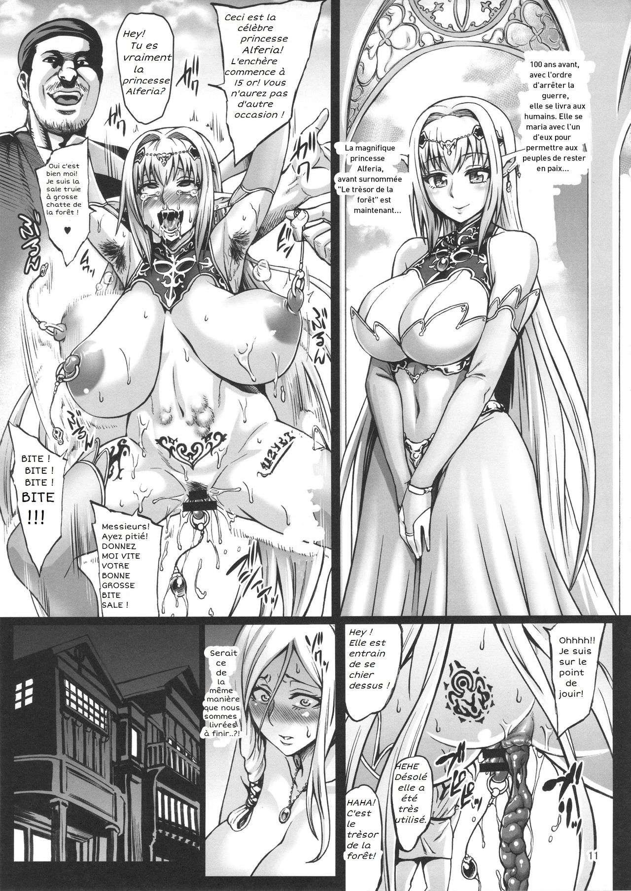 Houjou no Reizoku Elf | Fertile Slave Elves 1 page 12 full