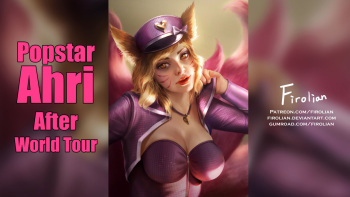 [Firolian] Popstar Ahri After World Tour cover